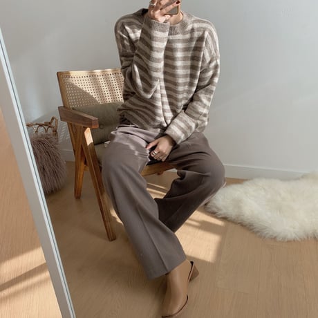 ✳︎予約販売✳︎border short knit_nt0185