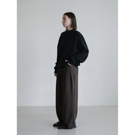 《予約販売》neck accent lib knit tops/2colors(unisex)_nt2478