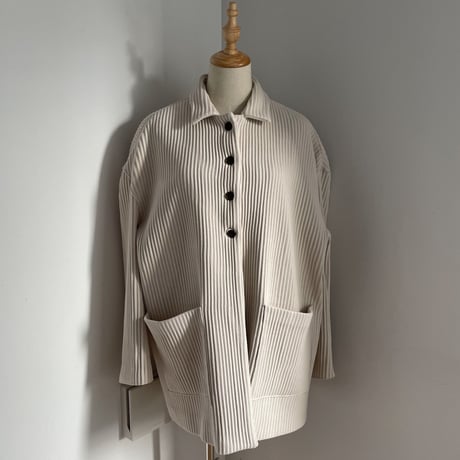 【nokcha original】over lib jacket/ ivory_no0150