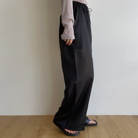 《予約販売》quality satin pants/2colors_np0789