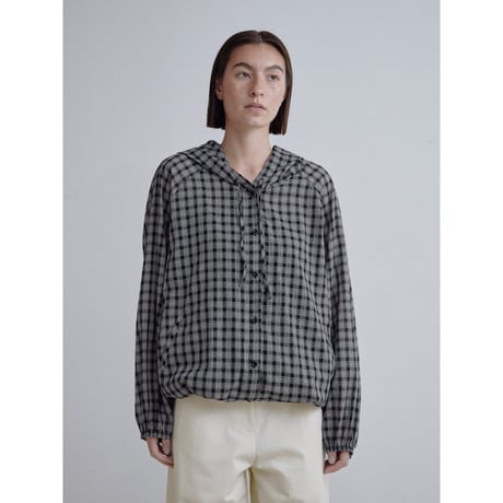 《予約販売》check hoodie shirt_nb0360