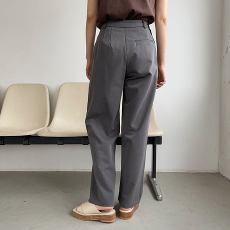 【nokcha original】silhouette pants/charcoal gray_np0401