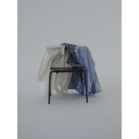 - AUTHENTIC series - button down mannish shirt/ivory_an0022