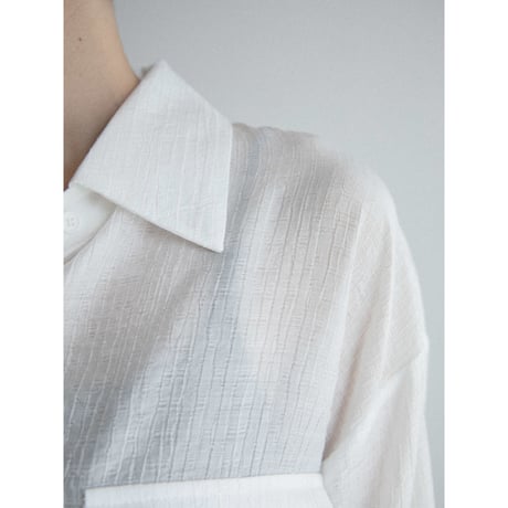 《予約販売》stripe sheer shirt/2colors_nb0368
