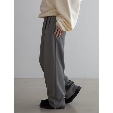 《予約販売》waist accent tuck wide pants/2colors_np1042
