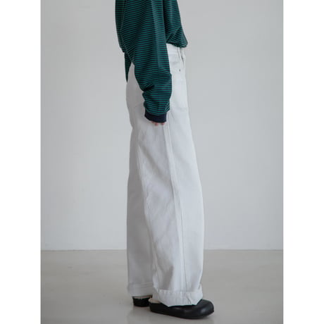 《予約販売》accent white jeans_nj0120