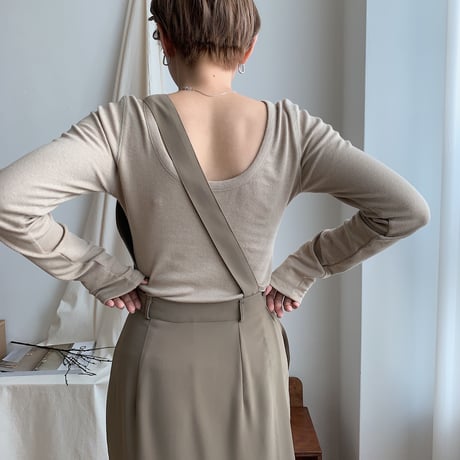 【nokcha original】docking all-in-one/khaki beige_np0157