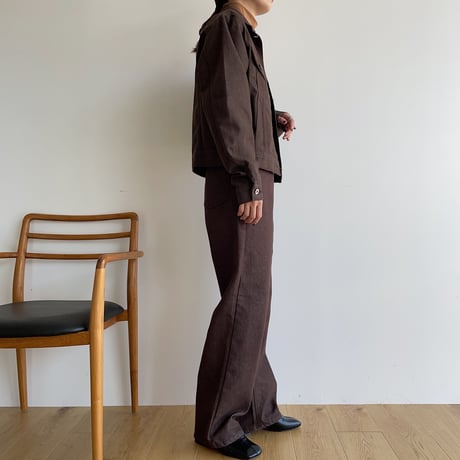 《予約販売》brown denim jacket_no0245