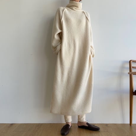 【nokcha original】raglan sleeve warm ops/ivory_nd0131