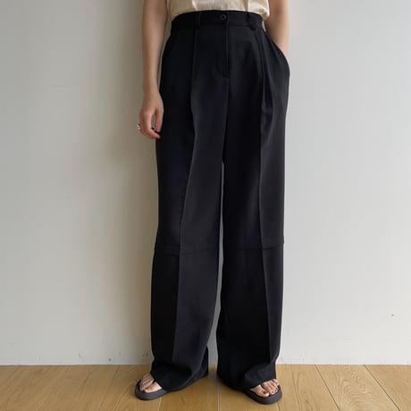 【nokcha original】knee wide pants/2colors_np0826