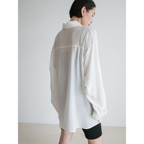 《予約販売》stripe sheer shirt/2colors_nb0368