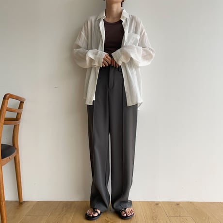《予約販売》rincl over sheer shirt/2colors_nb0077