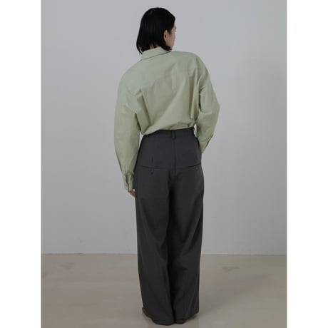 【NOKCHA original】s/s tuck oval pants/2colors_np1076