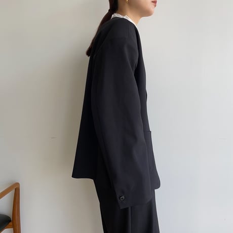 《予約販売》no collar jacket/2colors_no0280