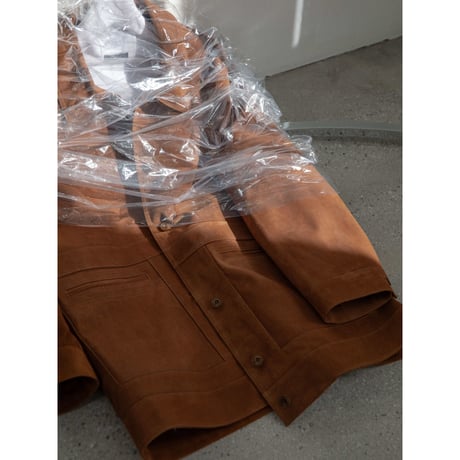 - AUTHENTIC series - real suède rich jacket/camel_an0037