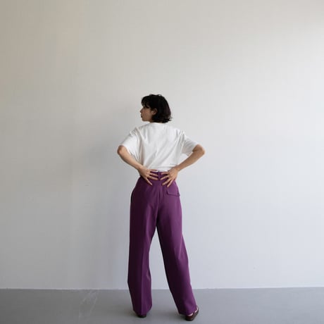 【nokcha original】waist pants/grape_np0596