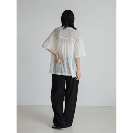 《予約販売》linen soft over knit shirt/2colors(unisex)_nb0323