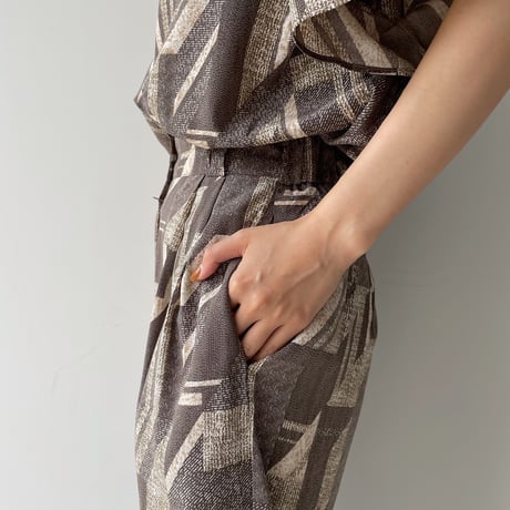 【nokcha original】vintage pattern pants_np0388