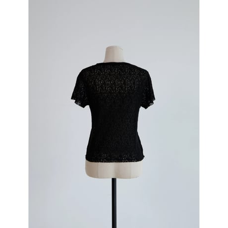 《予約販売》mesh knit minimal tee/2colors_nt2592