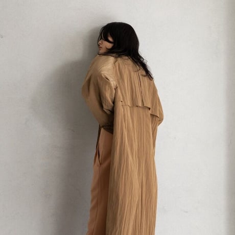 【nokcha original】washer quilting trench coat/beige_no0121