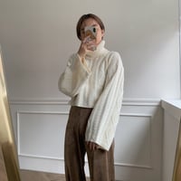✳︎予約販売✳︎minmal cable knit/2colors_nt0123