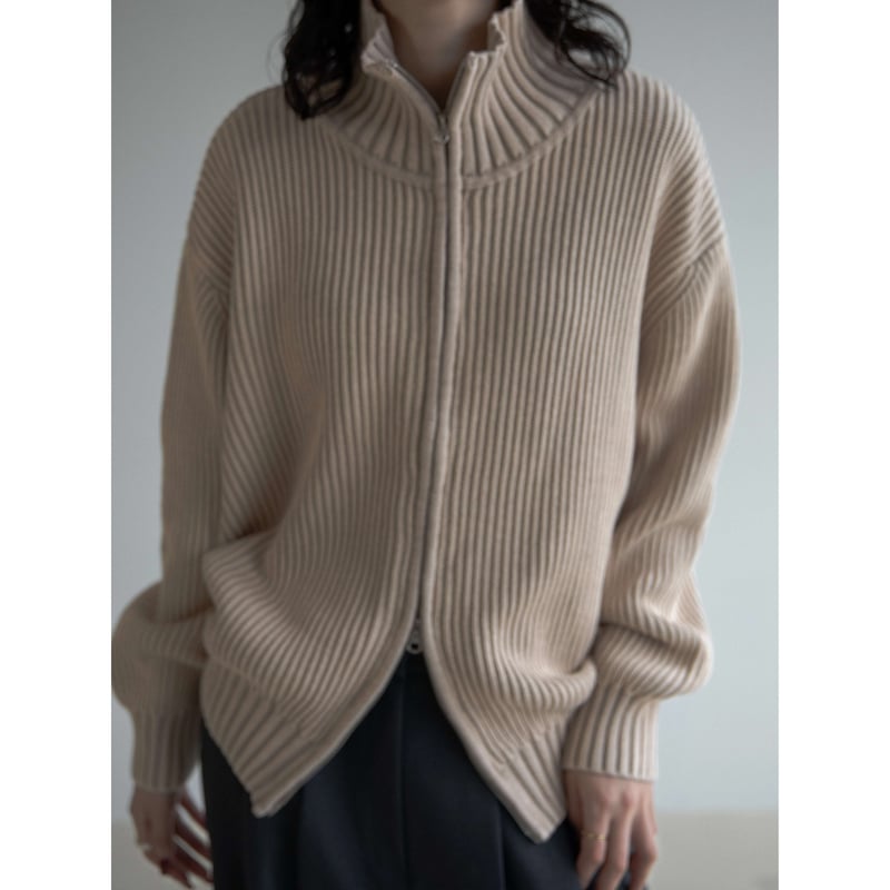 予約販売》vintage like pigment knit cardigan/2color