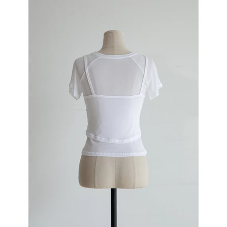 《予約販売》2set sheer accent tee/2colors_nt2315