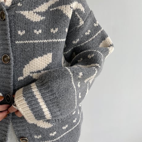 《予約販売》winter knit cardigan/2colors_nt1189