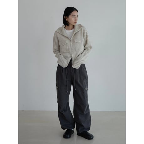 《予約販売》melange knit mannish cardigan/2colors_nt2233