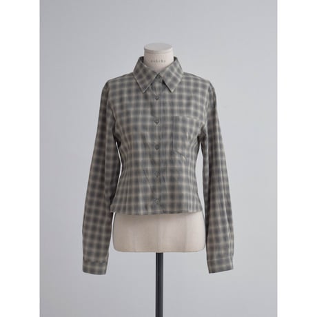 《予約販売》check minimal shirt_nb0361