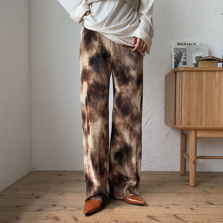 《予約販売》mosaic pleats pants/2colors_np0253