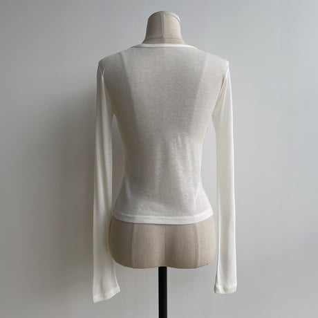 《予約販売》sheer basic tops/4colors_nt1837