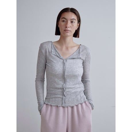 《予約販売》décolleté sheer tops/4colors_nt2505