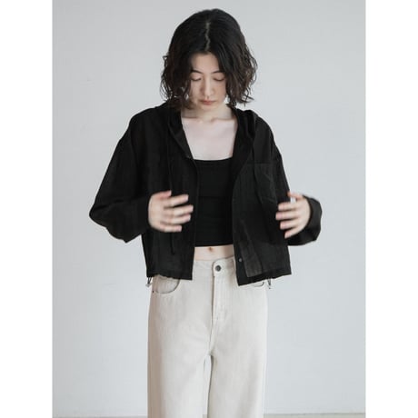 《予約販売》sheer hoodie shirt/2colors_nb0393