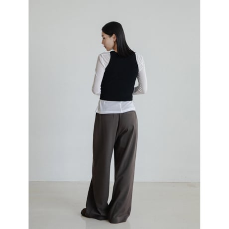 《予約販売》two tuck simply wide pants/2colors_np1159