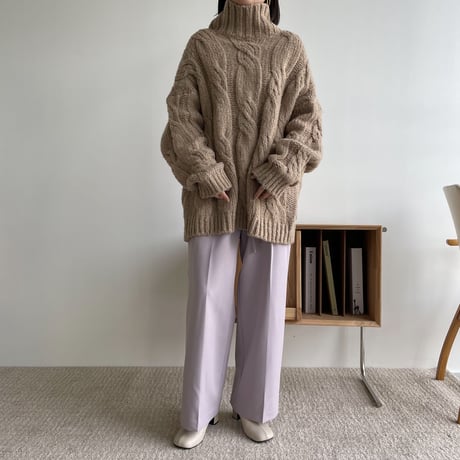 《予約販売》twist cable over knit_nt1224