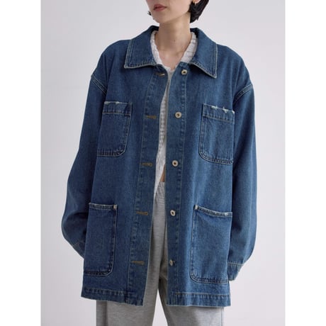 《予約販売》mannish middle denim jacket/2colors_no0518