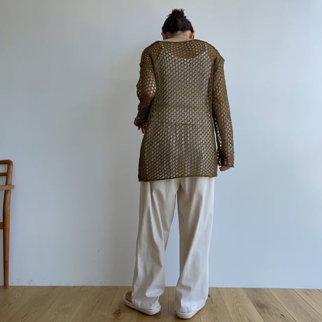 《予約販売》 loose mesh knit tops/2colors_nt1720