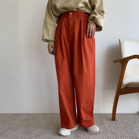 《予約販売》buckle chino pants/2colors_np0548