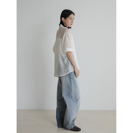 《予約販売》nuance sheer shirt/2colors_nb0306