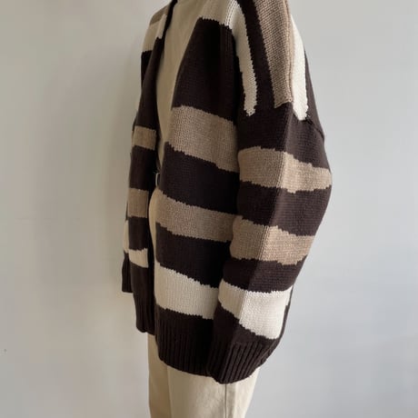 【nokcha original】ennui knit cardigan/deep brown_nt1502