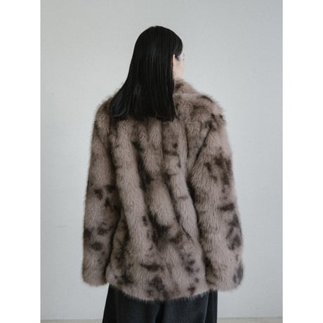 《予約販売》toggle button fur jacket_no0491