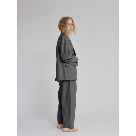 - AUTHENTIC series - accent oval tuck pants_an0055