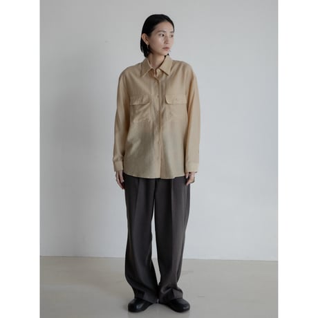 《予約販売》material sheer shirt/3colors_nb0276