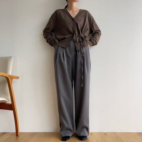 《予約販売》string knit cardigan/2colors_nt1476