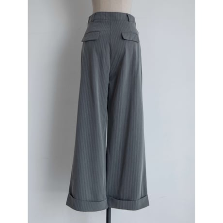 《予約販売》roll up stripe wide pants/2colors_np1200