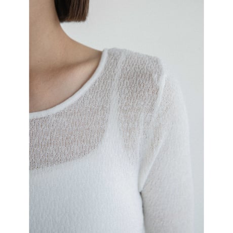 《予約販売》back open sheer knit tops/2colors_nt2569