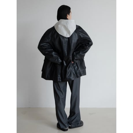 《予約販売》string leather like jacket_no0430