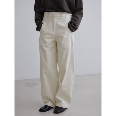 《予約販売》oval tuck cotton pants/2colors_np1212