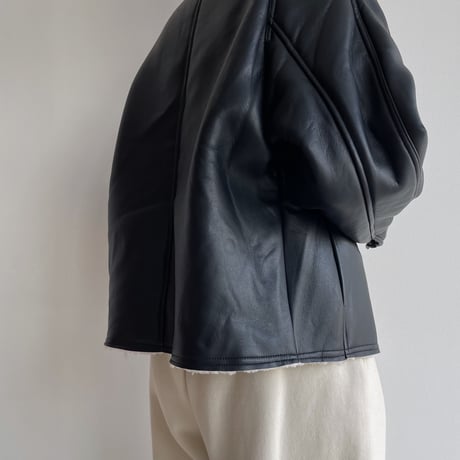 《予約販売》boa liner eco leather jacket_no0338